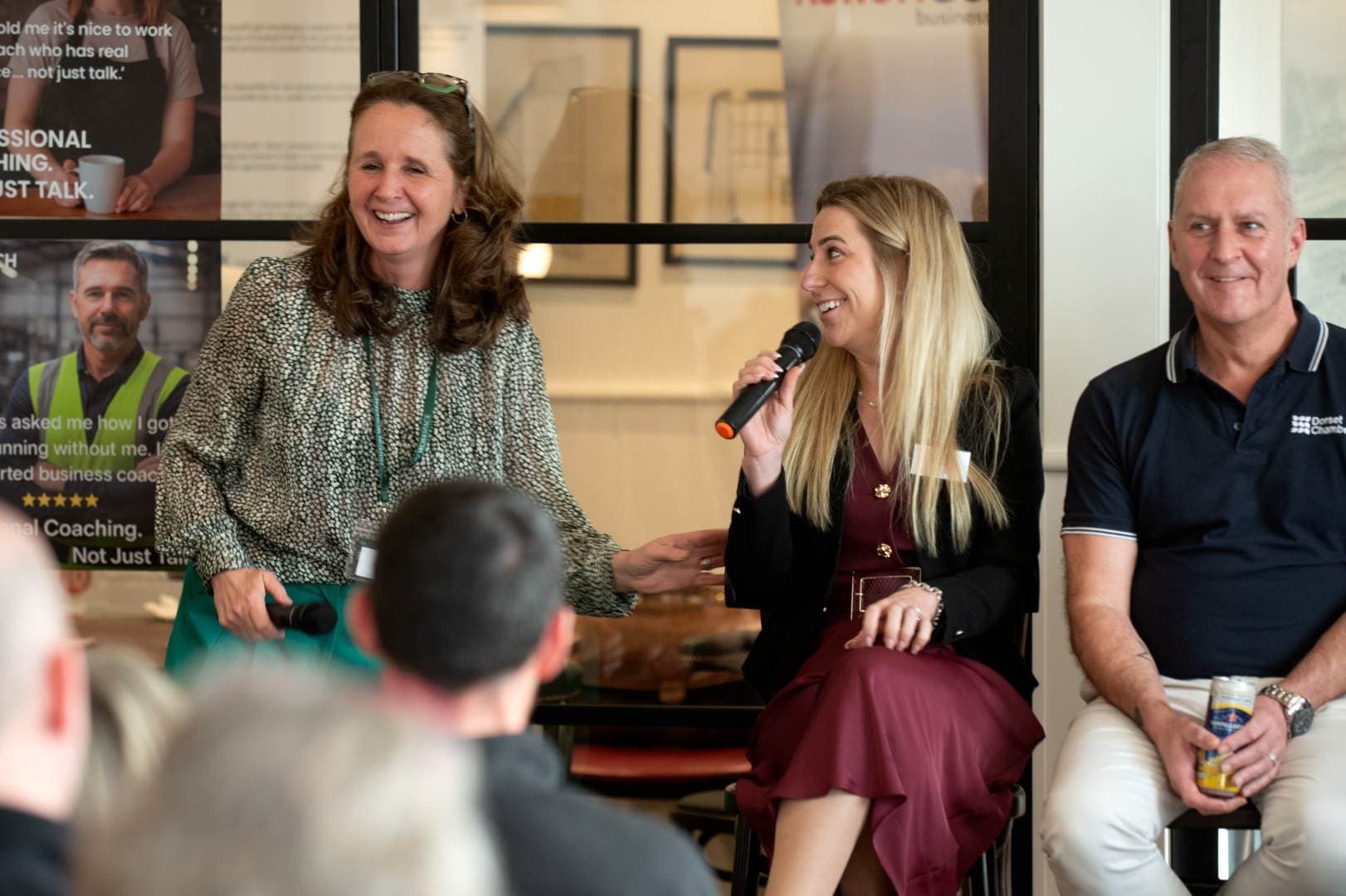 Panel discussion event at Hinton Workspace