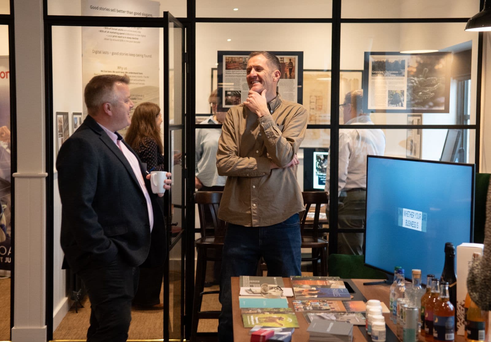 A local business showcasing at their stand during the 2025 Expo